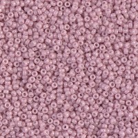 Opaque Antique Rose Luster Miyuki 15/0 seed beads, colour 0599, 8.2g approx.