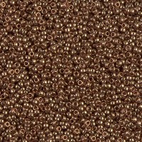 Dark Topaz Gold Luster Miyuki 15/0 seed beads, colour 1882, 8.2g approx.