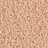 Opaque Antique Beige Matte Miyuki 15/0 seed beads, colour 2022, 8.2g approx.