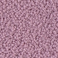 Opaque Dusty Orchid Matte Miyuki 15/0 seed beads, colour 2024, 8.2g approx.