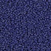 Opaque Cobalt Luster Matte Miyuki 15/0 seed beads, colour 2075, 8.2g approx.