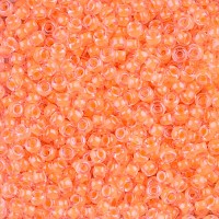 Luminous Creamsicle Miyuki 15/0 seed beads, colour 4298, 8.2g approx.