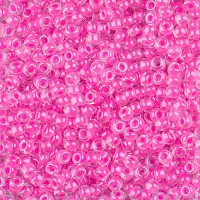 Luminous Hot Magenta Miyuki 15/0 seed beads, colour 4302, 8.2g approx.