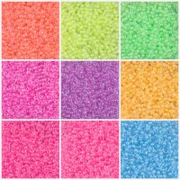 Luminous Neon Miyuki 8/0 Seed Bead Collection Bundle