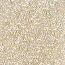 Transparent Crystal Ivory Gold Lustre,  Miyuki 15/0 Seed Beads,Colour Code 2442,...