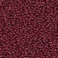 Transparent Red Luster Metallic Miyuki 15/0 Seed Beads, 8.2g approx, Colour 1883