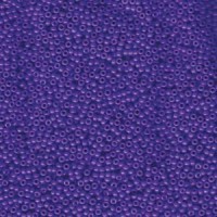 Dyed Opaque Bright Purple Miyuki 15/0 Seed Beads, 8.2g, Colour 1486