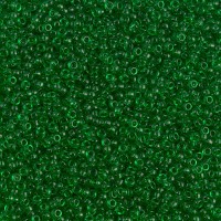 Transparent Green Miyuki Size 15/0 Colour 0146, 8.2gm