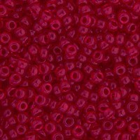 Transparent Red Miyuki 15/0 Seed Beads, 8.2g approx, Colour 141