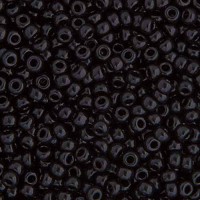 100g Bag Black Opaque Miyuki 11/0 Seed Beads, Colour 0401