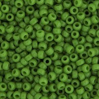 Green Pea Opaque Miyuki 6/0 Seed Beads, 250g, Colour 0411