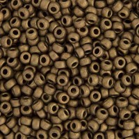 Matte Metallic Dark Bronze Miyuki 6/0 Seed Beads, 100g, Colour 2006