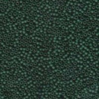 Miyuki Size 6/0 Seed Beads, Matte Transparent Dark Emerald, Colour 0156F,  Bulk Bag,250g approx