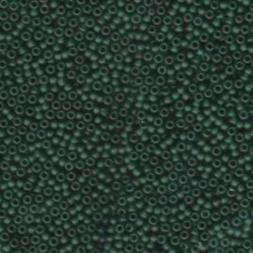 Miyuki Size 6/0 Seed Beads, Matte Transparent Dark Emerald, Colour 0156F,  Bulk Bag,250g approx