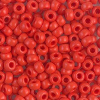 Red Vermilion Opaque Miyuki size 6/0 Colour  0407, 250g Wholesale pack