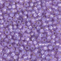 Lilac S/L Opal Dyed Alabaster Miyuki Size 8/0 seed beads, Colour  574, 22gm