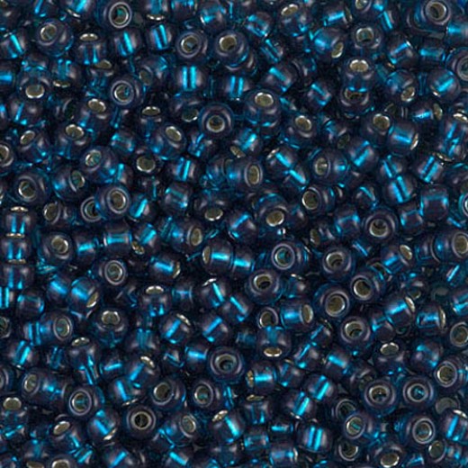 Silver Lined Blue Zircon, Miyuki 8/0 Seed Beads, Colour 1425, 22 Grams