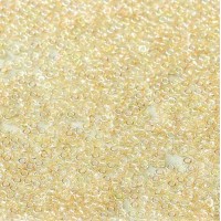 Crystal Yellow Rainbow Miyuki 8/0 Seed Beads, colour 55018, 22g