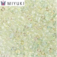 Crystal Green Rainbow Miyuki 8/0 Seed Beads, colour 55026, 22g