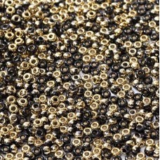 Black Amber Miyuki 8/0 Seed Beads, colour 55032, 22g