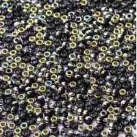 Black Vitrail Miyuki 8/0 Seed Beads, colour 55038