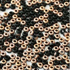 Black Capri Rose Matted Miyuki 8/0 Seed Beads, colour 55045, 22g