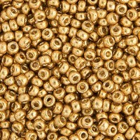 Duracoat Galvanized Gold Miyuki Size 8/0 seed beads, Colour  4202, 22gm