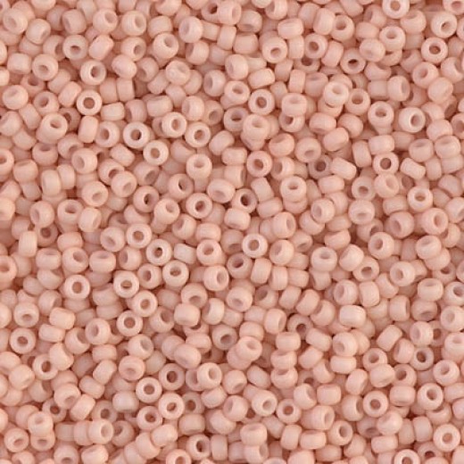 Matte  Opaque Blush Miyuki 15/0 Seed Beads, 8.2g, Colour 2023