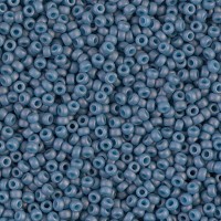 Matte Opaque light Denim Luster Miyuki Size 8/0 seed beads, Colour 2038, 22gm