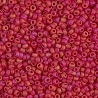 Matte Opaque Red Luster Miyuki Size 8/0 seed beads, Colour 2076, 250gm Wholesale pack