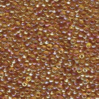 Transparent Light Topaz AB Miyuki Size 8/0 seed beads, Colour 0251, 250gm Wholesale pack