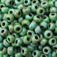 Picasso Seafoam Green  Miyuki Size 8/0 seed beads, Colour  Code 4514, 22gm