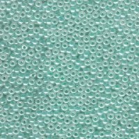 Turquoise Ceylon Miyuki Size 8/0 seed beads, Colour 536, 22gm