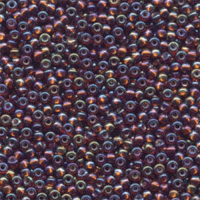 Silver Lined Dark Topaz AB Miyuki 8/0 Seed Beads, colour 1005. Bulk 250g bag