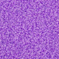 Inside Colour Lined Lavender/Orchid Lined Crystal Miyuki Size 8/0 seed beads, Colour 222, 22gm