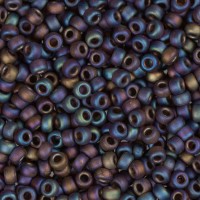 Root Beer Transparent Matte AB, Miyuki 11/0 Seed Beads, Colour 0135FR, 22g Approx