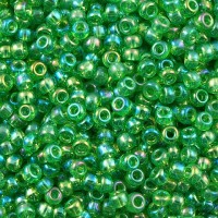 Light Green Transparent AB, Miyuki 11/0 Seed Beads, Colour 0179L, 22g Approx