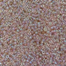 Miyuki Size 11 Seed Beads, Light Tea Rose AB, Colour 0292, 22g Approx.