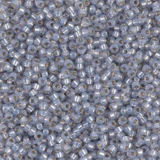 Bulk Bag Smoke Grey Silver Lined Opal Dyed Alabaster Miyuki 11/0 Seed Beads, 250...