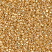 Light Topaz Silver Lined Dyed Alabaster Miyuki 11/0 Seed Beads, 250g, Colour 0578