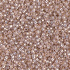 Blush Silver Lined Dyed Alabaster Miyuki 11/0 Seed Beads, 250g, Colour 0579