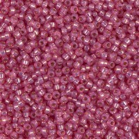 Dark Rose Silver Lined Dyed Alabaster Miyuki 11/0 Seed Beads, 250g, Colour 0645