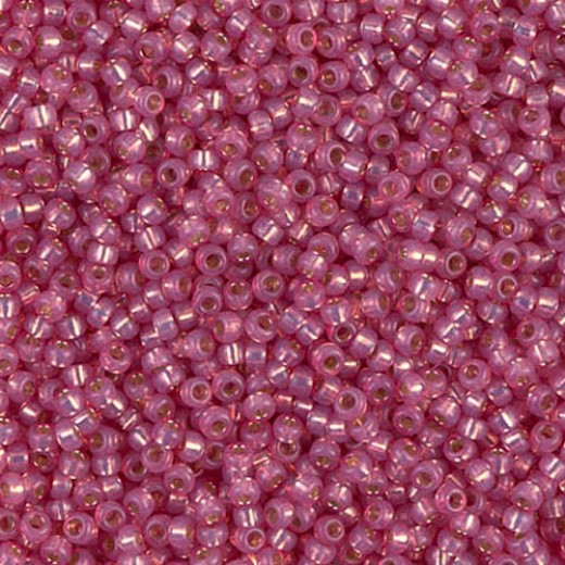 Dark Rose S/L Dyed Alabaster  Colour -0645 Miyuki 15/0 Seed Beads, 8.2gm apprx.