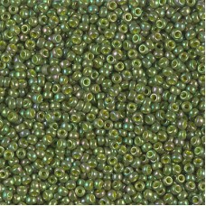 Green Gold Luster Opaque Rainbow, Colour 1897, Miyuki 11/0, 22g approx.