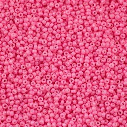 Dyed Opaque Pink Miyuki 11/0 Seed Beads, colour 1385,  250g wholesale pack