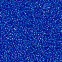 Semi Matte Transparent Blue AB, Miyuki 11/0 Seed Beads, Colour 150SFR, 22g Approx