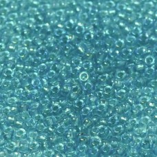 Aqua Fancy Lined Size 11/0 Miyuki Seed beads, Colour 1822, 22g approx.