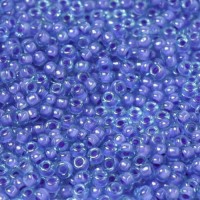 Aqua Pink Fancy Lined Size 11/0 Miyuki Seed beads, Colour 2270, 22g approx.