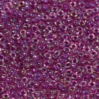 Magenta Fancy Lined Size 11/0 Miyuki Seed beads, Colour 3529, 22g approx.