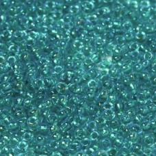 Bulk Bag Teal Green Fancy Lined Size 11/0 Miyuki Seed beads, Colour 3742, 250g